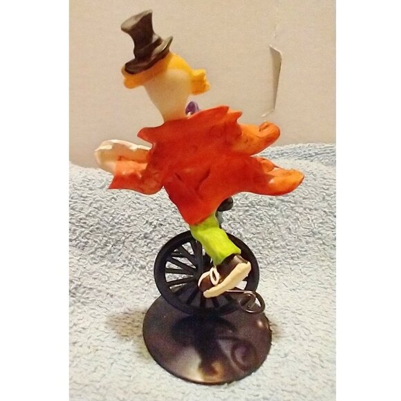 Colorful Circus Clown On Unicycle Figurine With Playing Cards - K's Collection - Picture 7 of 15